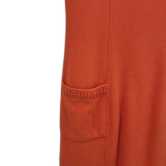Boden Women's Cotton Stretch Ponte Sheath Midi Dress Orange- 6 - Picture 5 of 8